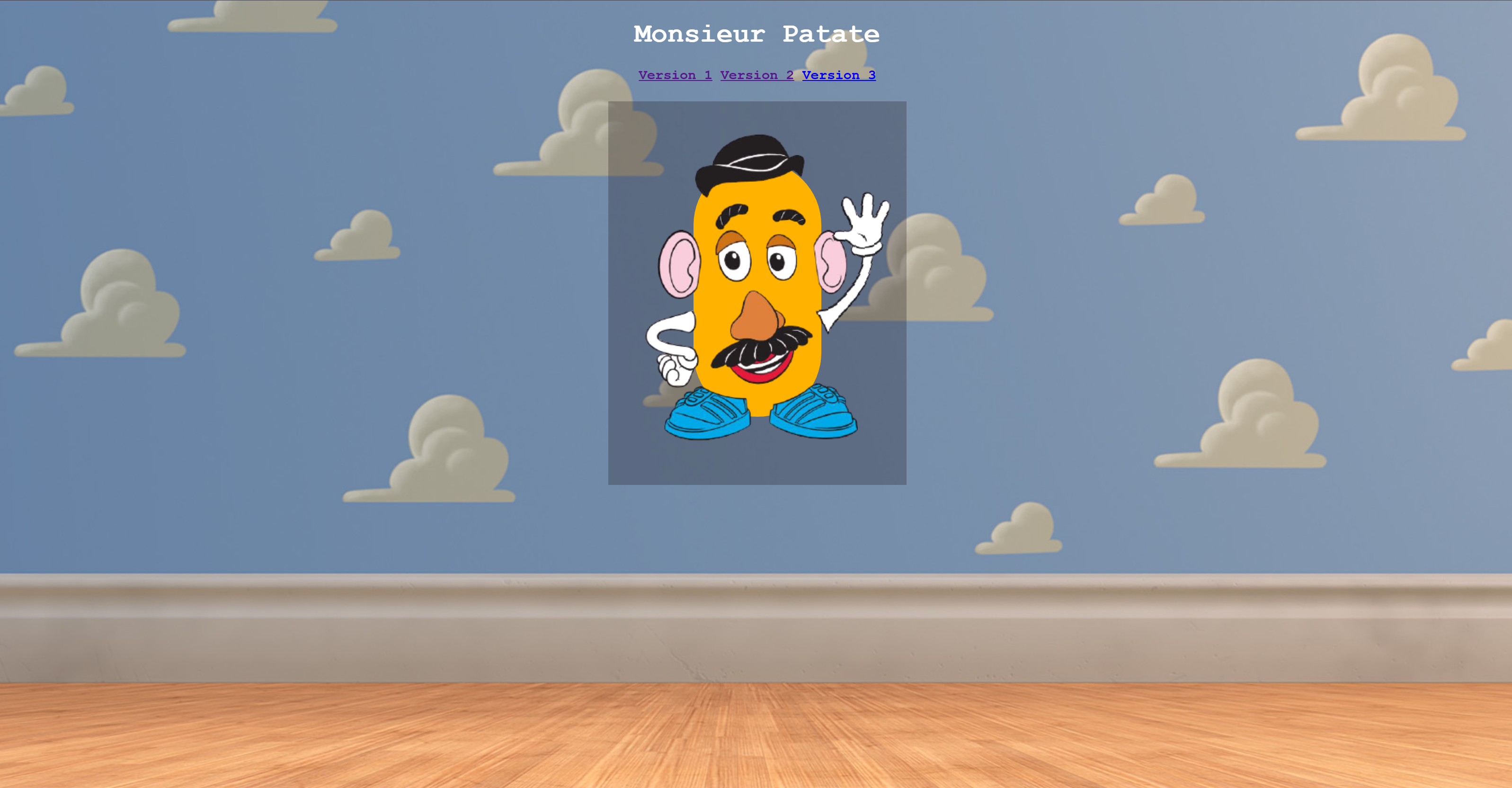 TP2 : Monsieur Patate